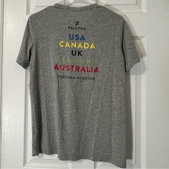 Peloton Women’s Classic Short Sleeve Tee Grey Size L - Picture 3 of 4